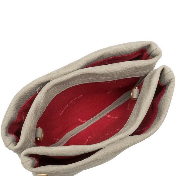 NWT Hammitt Leather Crossbody Bag - Grey Natural / Brushed Gold - Picture 3 of 5